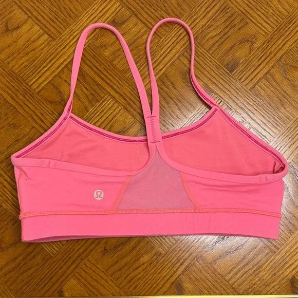 3 Lululemon Bra Bundle Flow Y Bra IV (Hot Pink/White) Crisscross Bralette Yellow - Picture 5 of 13